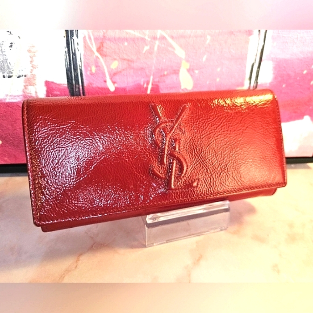 Yves Saint Laurent Red Wallet
